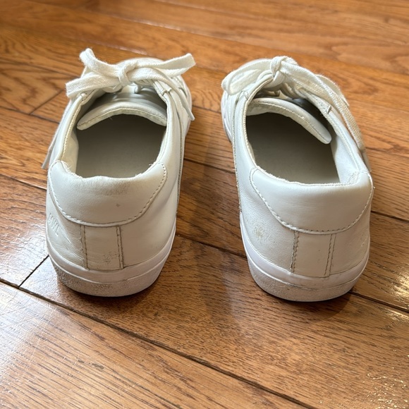 Madewell Low Top Sidewalk White Leather Sneakers - Picture 8 of 12